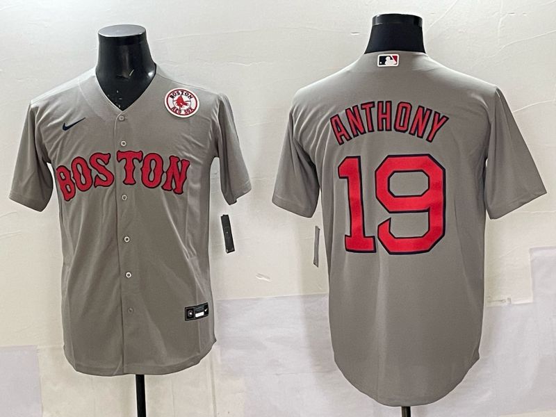Men Boston Red Sox Nike #19 Anthony Grey 2025 MLB Jersey 08